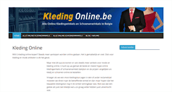 Desktop Screenshot of kledingonline.be