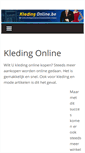 Mobile Screenshot of kledingonline.be